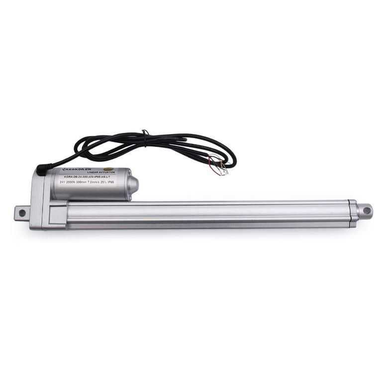  Kgra 24v 300mm 2000n Ip65 Hall Sensörlü Lineer Motor