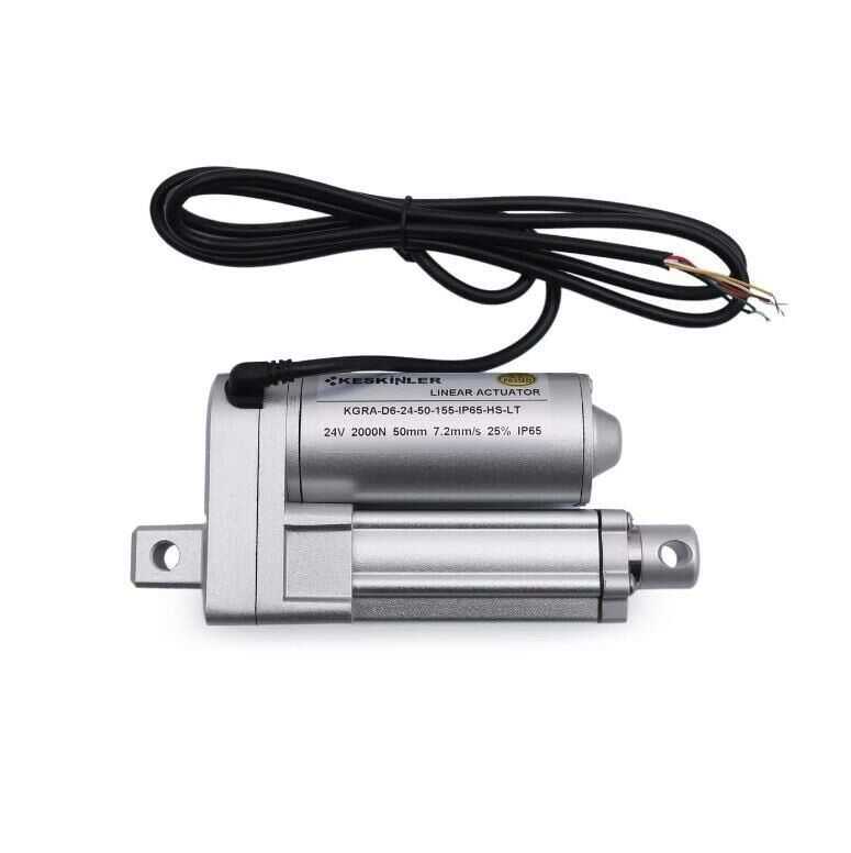  Kgra 24v 50mm 2000n Ip65 Hall Sensörlü Lineer Motor