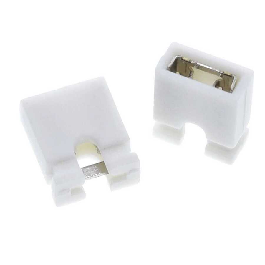  Kısa Devre Jumper 2.54mm Beyaz 2 Pin