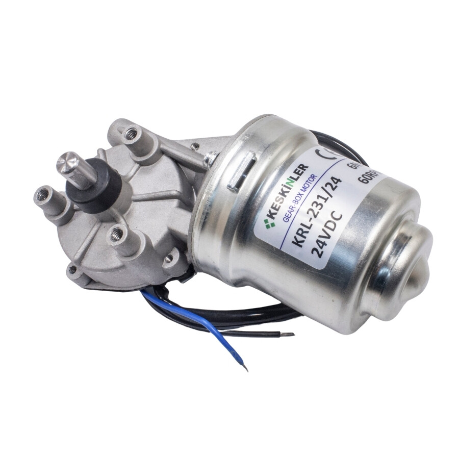  Krl-231/24 24v Dc 6nm 60 Rpm Cam Silecek Motoru