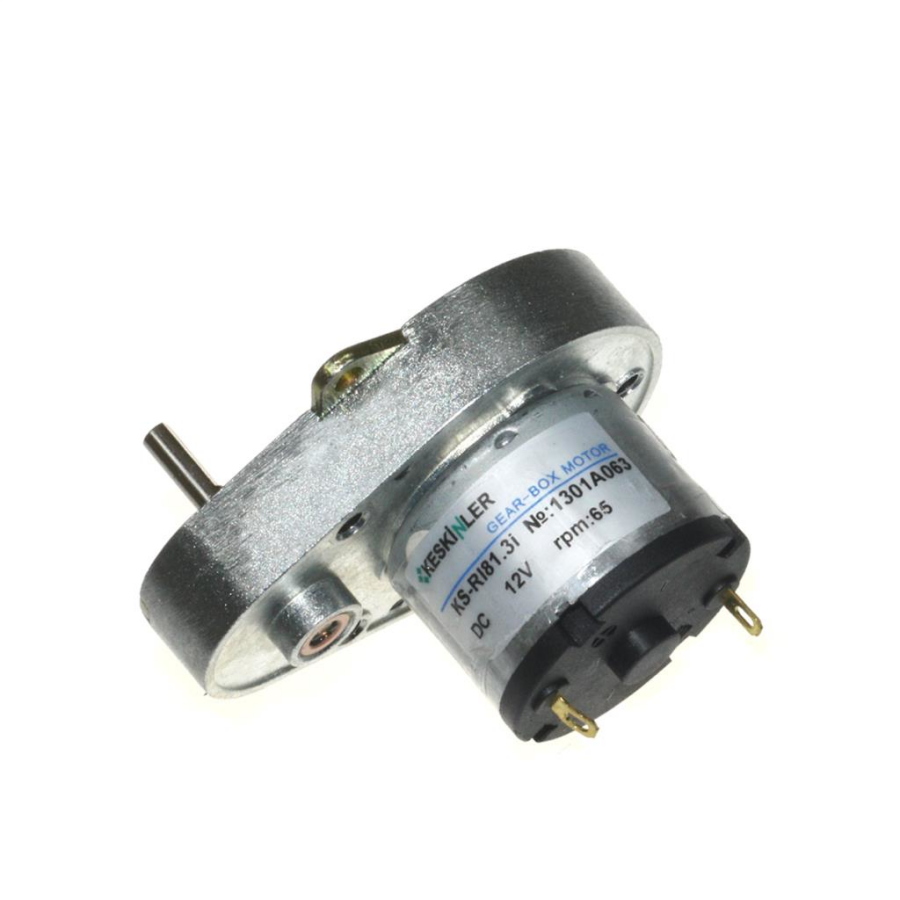  Ksr 12v 65rpm Redüktörlü Dc Motor