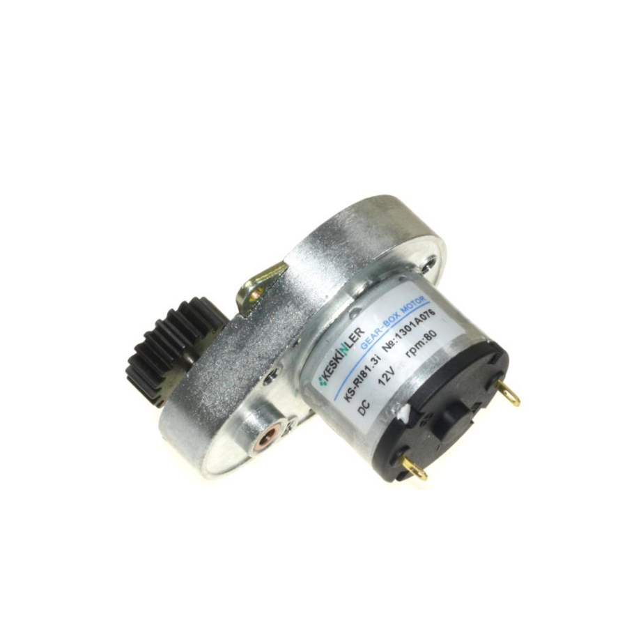  Ksr 12v 80rpm Redüktörlü ( Küçük Dişli Bağlı) Dc Motor