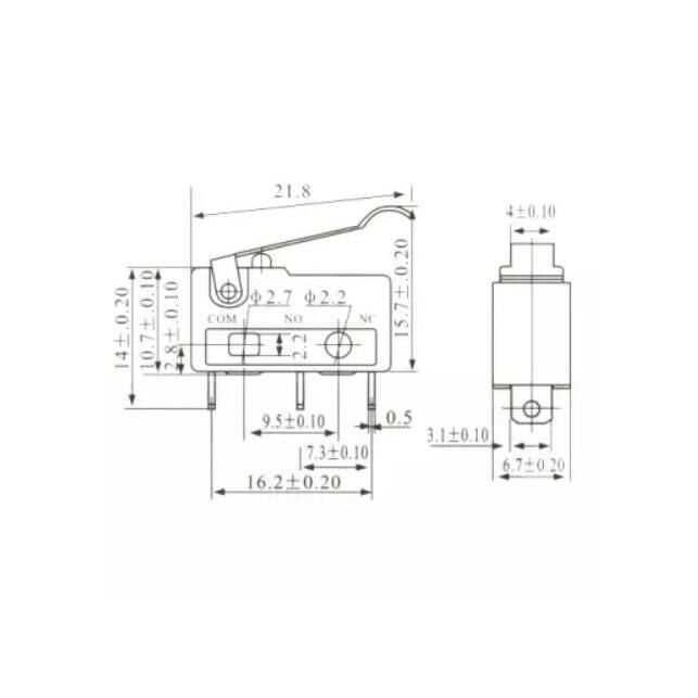 KW11-3Z Micro Switch 3-Pin Motorobit - Motorobit.com