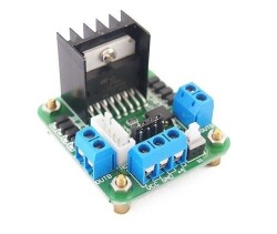 L298 Dual Motor Driver Board with Voltage Regulator (Green PCB) - 1