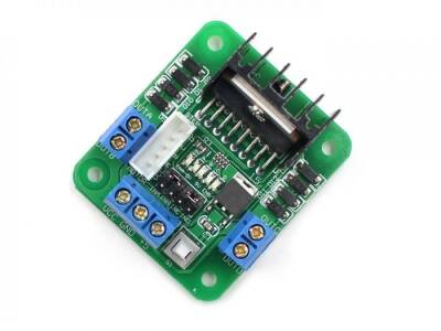 L298 Dual Motor Driver Board with Voltage Regulator (Green PCB) - 2