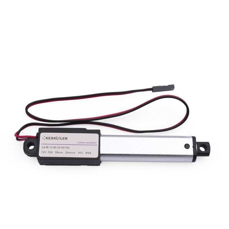  La-m-12-40 12v 50mm 32n Ip54 Mikro Lineer Motor