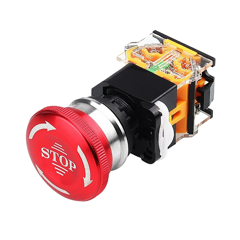  La38 Metal Acil Stop Butonu