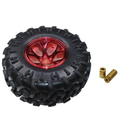 Large Off-Road Wheel 125mm x 58mm - Red - 1