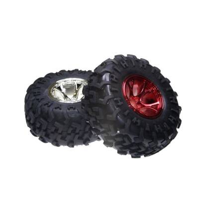 Large Off-Road Wheel 125mm x 58mm - Red - 2
