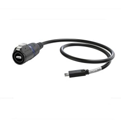 LP16-TYPEC-MP-MP-1M-002 Waterproof Type C 3.1 Male Connector - 1M Cable - 2