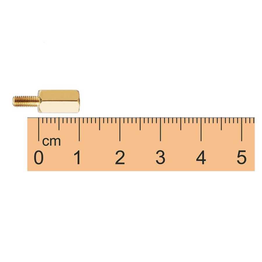  M3 10mm Metal Dişi-erkek Aralayıcı (standoff) - Metal Distans