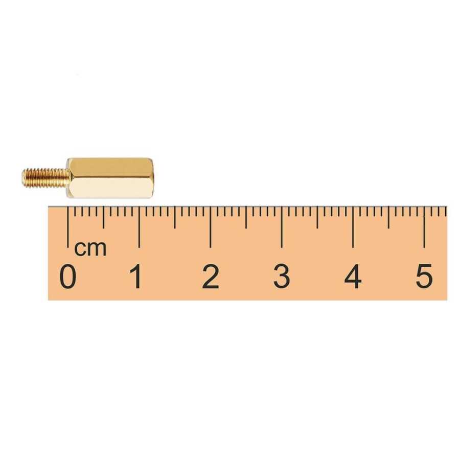  M3 12mm Metal Dişi-erkek Aralayıcı (standoff) - Metal Distans