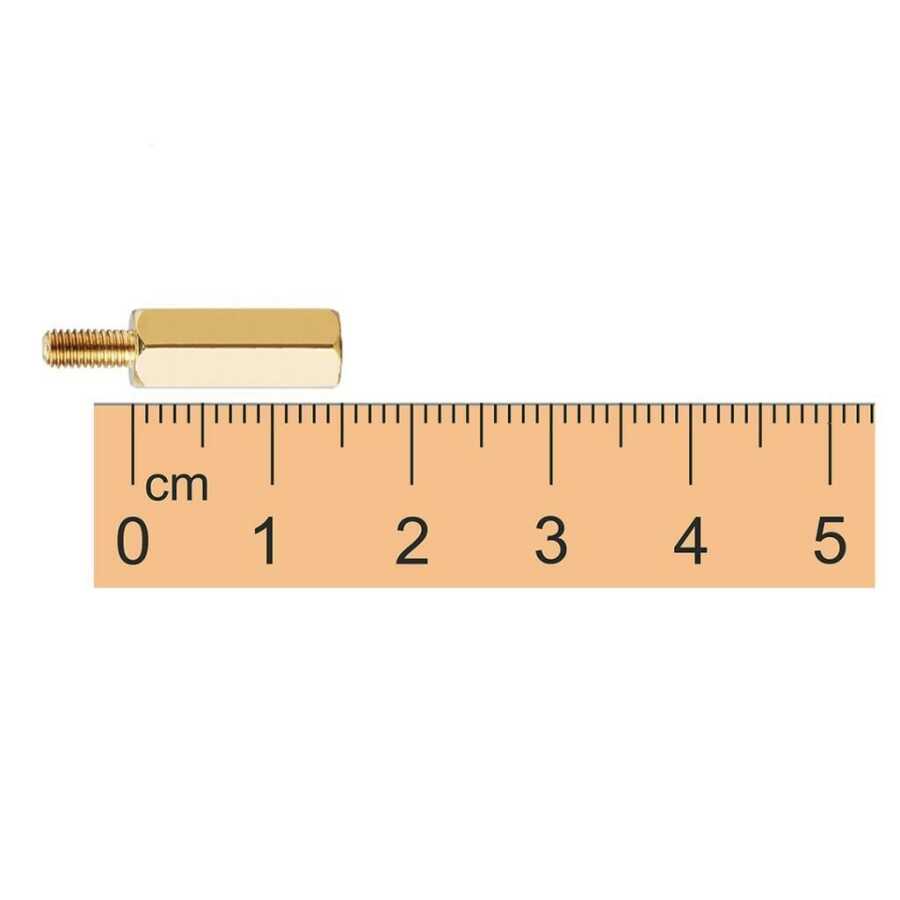  M3 15mm Metal Dişi-erkek Aralayıcı (standoff) - Metal Distans