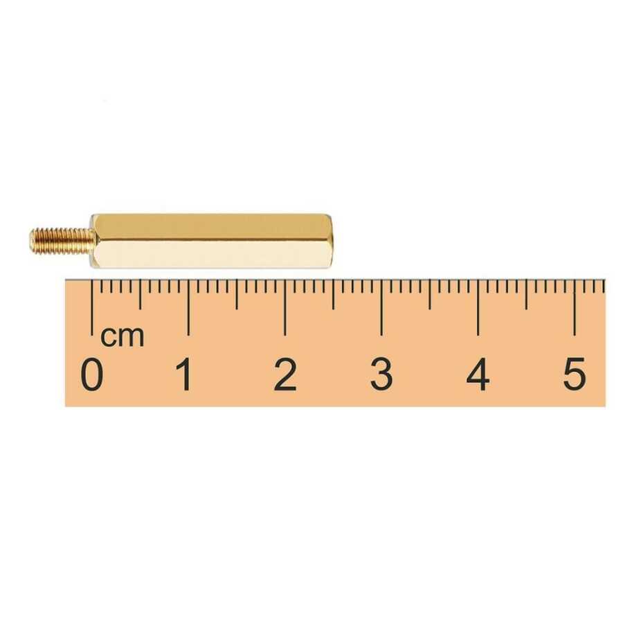  M3 25mm Metal Dişi-erkek Aralayıcı (standoff) - Metal Distans