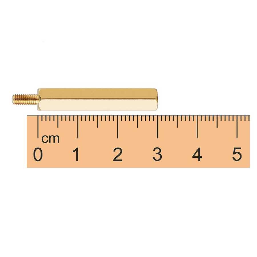  M3 30mm Metal Dişi-erkek Aralayıcı (standoff) - Metal Distans