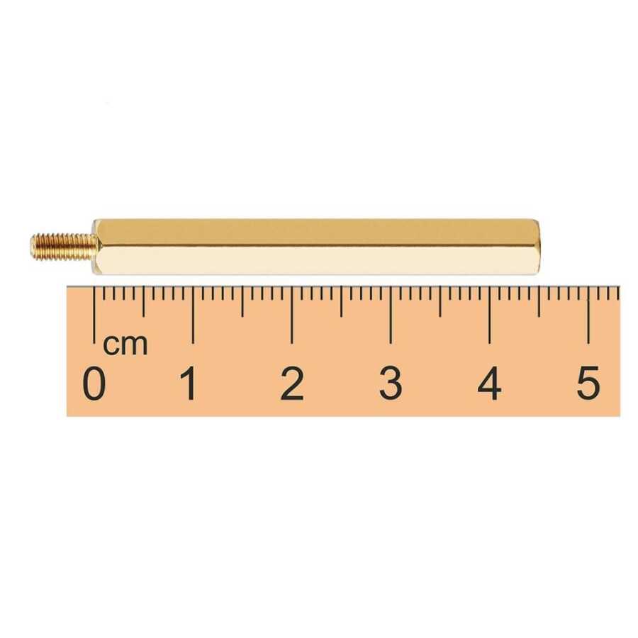  M3 45mm Metal Dişi-erkek Aralayıcı (standoff) - Metal Distans
