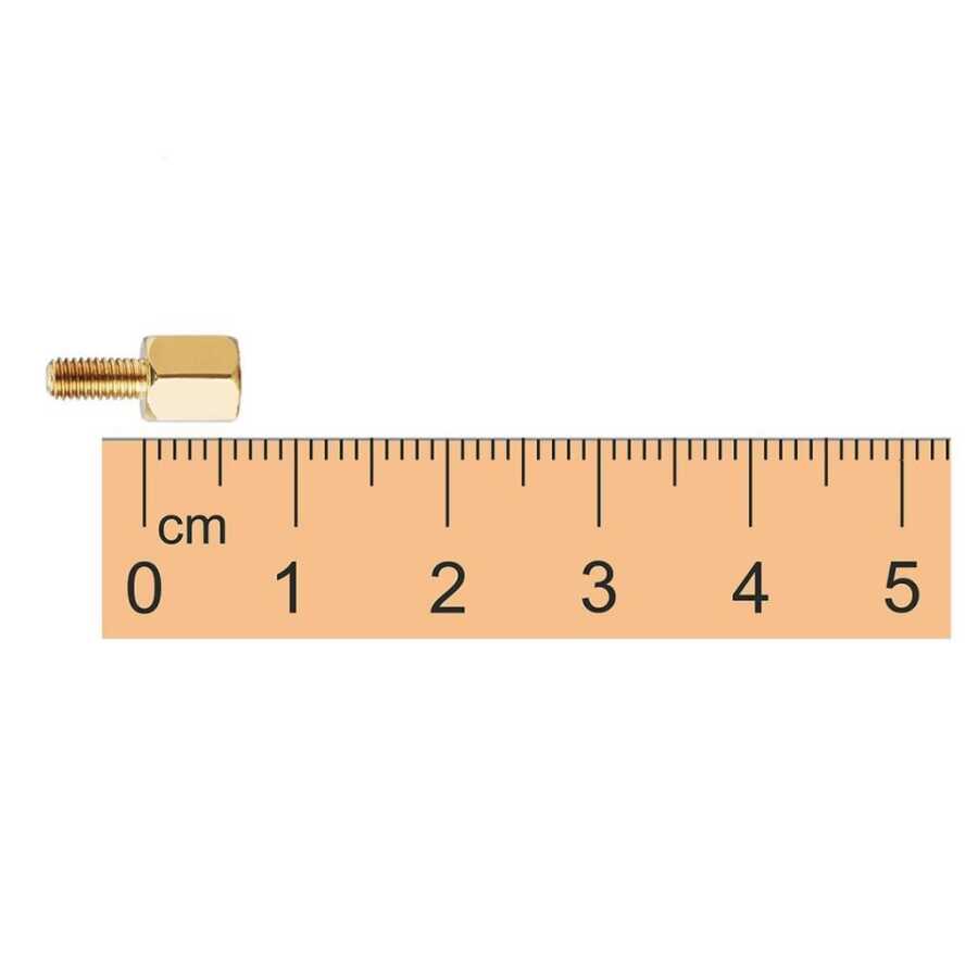  M3 6mm Metal Dişi-erkek Aralayıcı (standoff) - Metal Distans