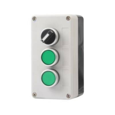 Mandal Switch ve İkili Yeşil Push Buton Kutusu - 1