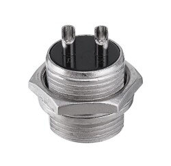 Mike Connector 2-Pin 16mm - Male - 2
