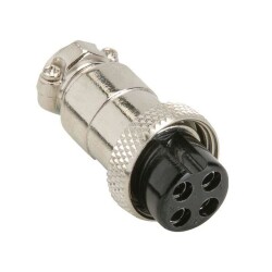 Mike Connector 4-Pin 16mm - Female - 1