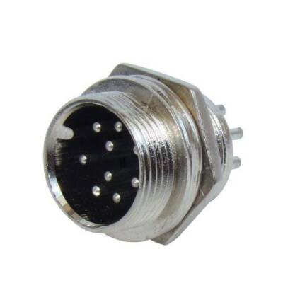 Mike Connector 8-Pin 16mm - Male - 1