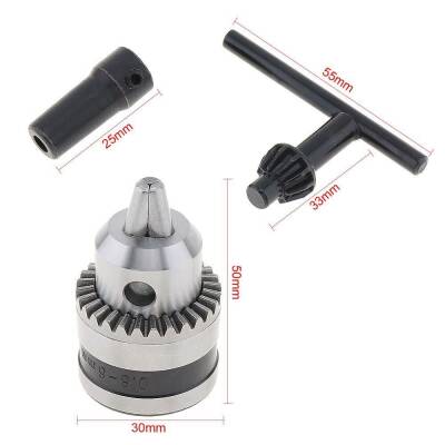 Mini Drill Chuck 0.6-6mm Mount B10 with 5mm Connect Rod - 3