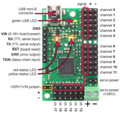 Mini Maestro 18 Channel USB Servo Controller - 2