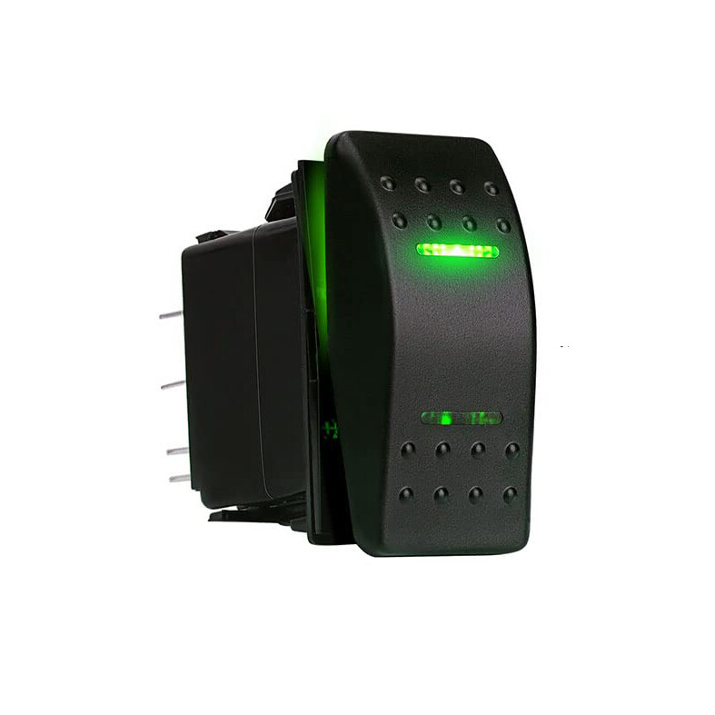 ON-OFF Green Light Switch 5-Pin 12V-24V Motorobit - Motorobit.com