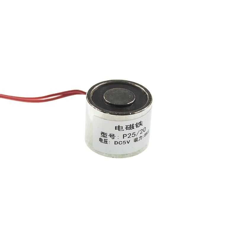  P25/20 5v Elektromıknatıs - 8kg Elektro Manyetik Tutucu