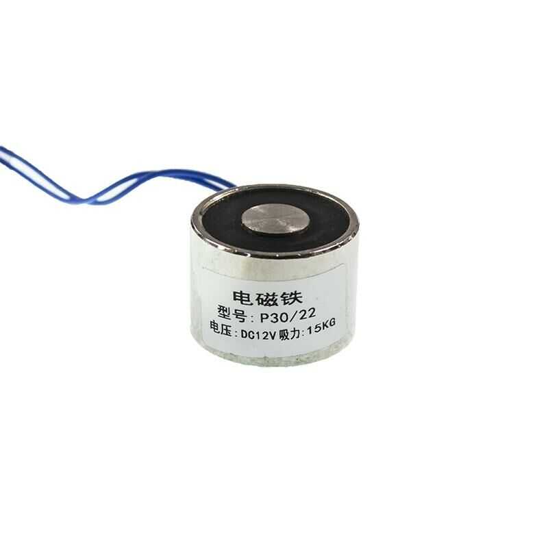  P30/22 12v Elektromıknatıs - 10kg Elektro Manyetik Tutucu