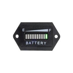 Panel Type 12V Battery Voltage Capacity Indicator with Ear - 1