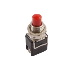 PBS-13B 12mm Momentary Push Button - Red 