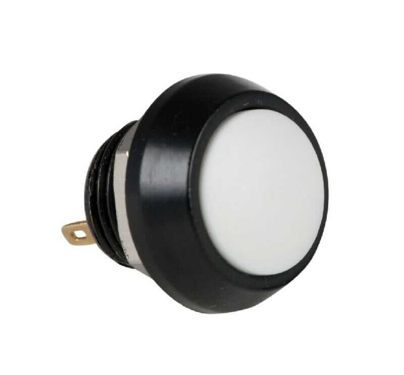  Pbs-33b 12mm Push Buton - Beyaz