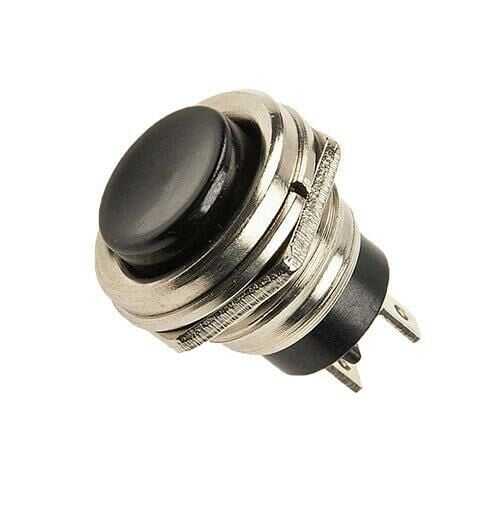 Pbs26 16mm Push Buton - Siyah