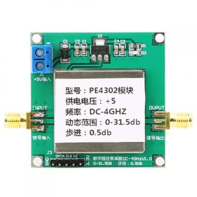 PE4302 Dijital Programlanabilir Kademeli Zayıflatıcı Modülü DC 4GHZ 0-31.5DB - 2