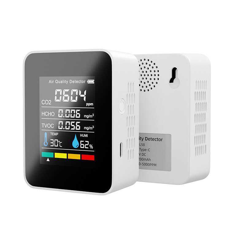  Pg-l58 5in1 Kızılötesi Co2 Hcho Tvoc Hava Kalitesi Monitörü