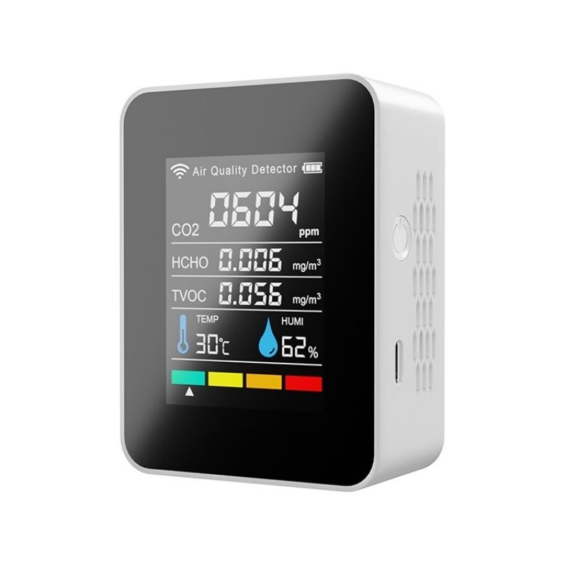  Pg-l58 5in1 Wıfı Co2 Hcho Tvoc Hava Kalitesi Monitörü