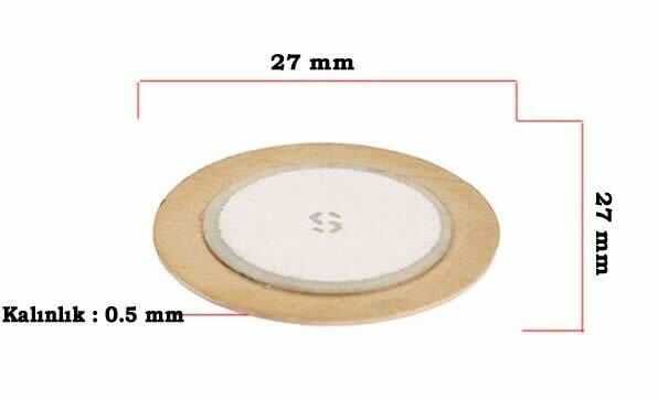  Piezo Disk Element- 27 Mm Çap