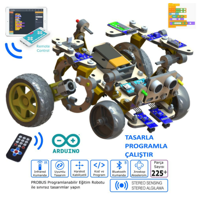 Probus Mod-3 Kodlanabilir Eğitim Robotu Demonte - 2