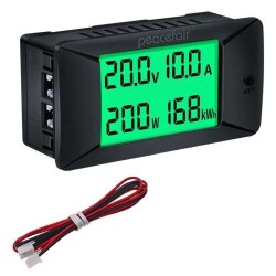 PZEM-025 0-300V 300A Voltmetre Ampermetre - Batarya Kapasite Yöneticisi 