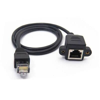 RJ45 10m Panel Type Ethernet Extension Cable - 1