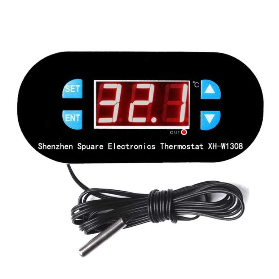  Röle Çıkışlı Dijital Termostat 12v Sıcaklık Kontrol Cihazı Xh-w1308