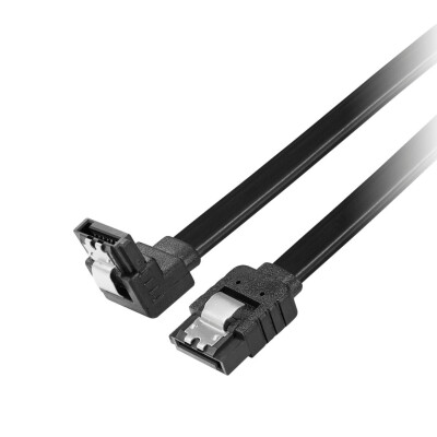 SATA 3 III 6Gbps HDD SSD Hard Disk Hard Drive Cable 90C - Black - 2