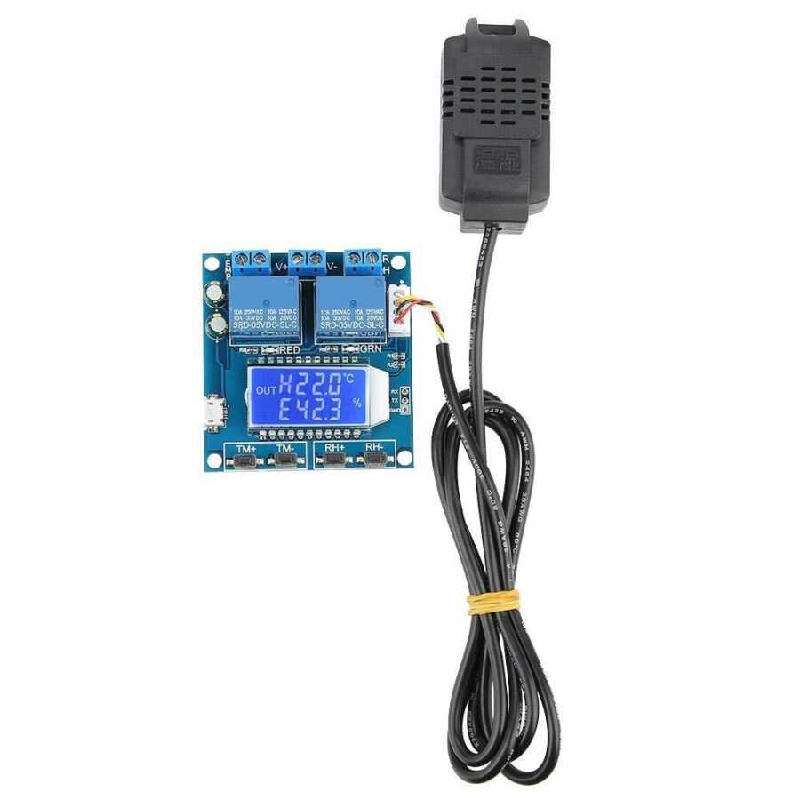  Sht20 Isı Ve Nem Kontrollü 2 Kanal Bağımsız Röle Modülü Xh-m452