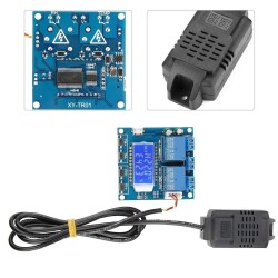 SHT20 Temperature and Humidity Controlled 2 Channel Independent Relay Module XH-M452 - 2