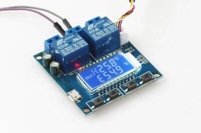 SHT20 Temperature and Humidity Controlled 2 Channel Independent Relay Module XH-M452 - 3