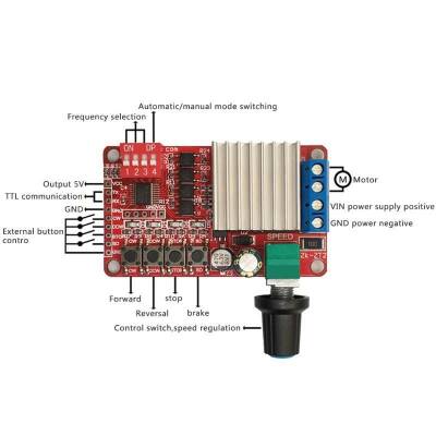 Speed and Direction Control 5A Dc Motor Driver 5-26V - 3
