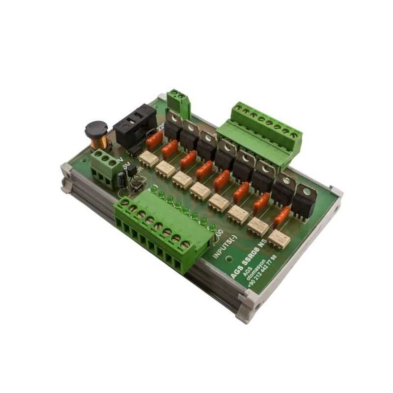  Ssr-08 2a 8 Kanal Ssr Röle Modülü - Ray Montajlı