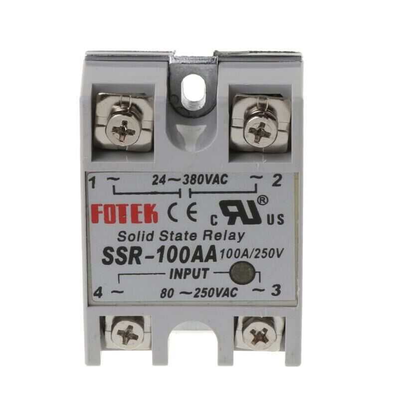  Ssr-100aa Solid State Röle 100a - 80-250vac Giriş 24-380vac Çıkış