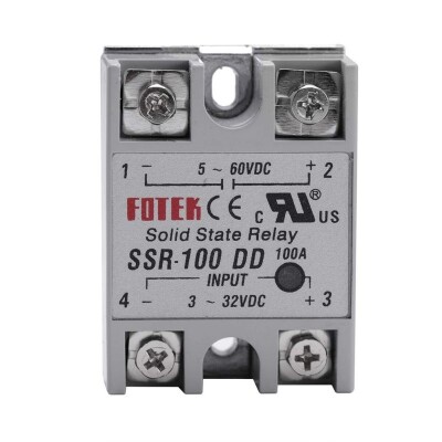 SSR-100DD Solid State Röle 100A - 3-32VDC Giriş 5-60VDC Çıkış - 1